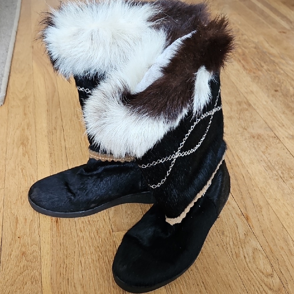 Vintage Tecnica Fur Snow Boots 8